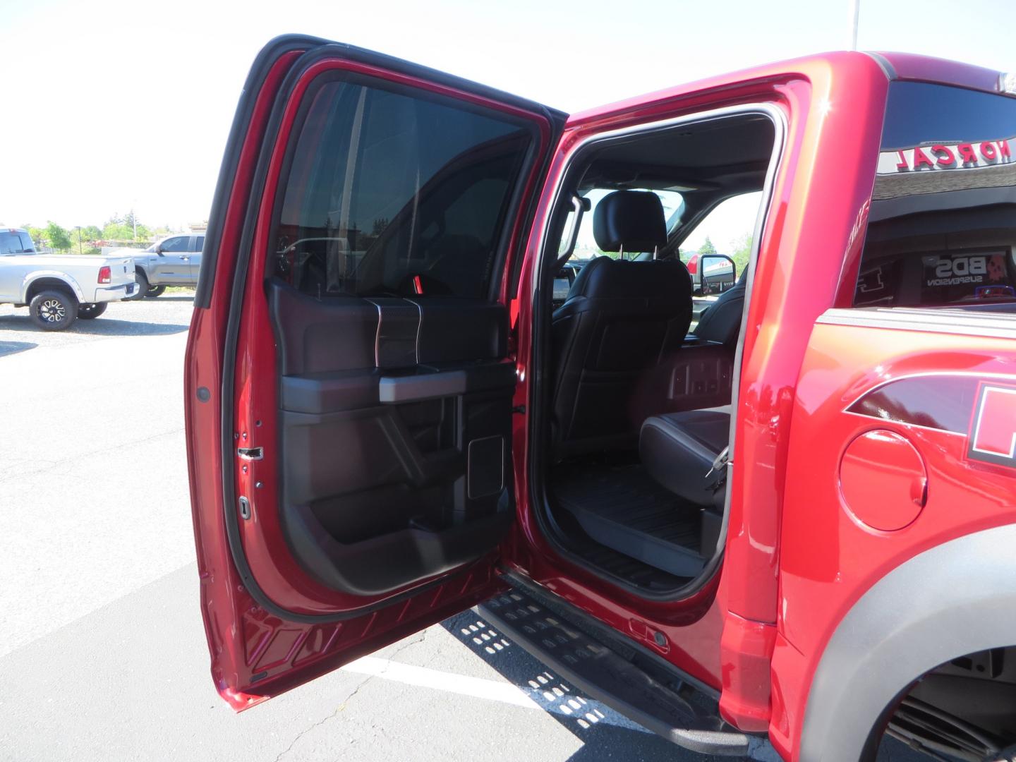 2018 MAROON /BLACK Ford F-150 Raptor SuperCrew 4WD (1FTFW1RG0JF) with an 3.5L engine, automatic transmission, located at 2630 Grass Valley Highway, Auburn, CA, 95603, (530) 508-5100, 38.937893, -121.095482 - Clean Raptor featuring a set of Eibach front springs, 37" BFG KO2 tires, and led fog lights. - Photo#43